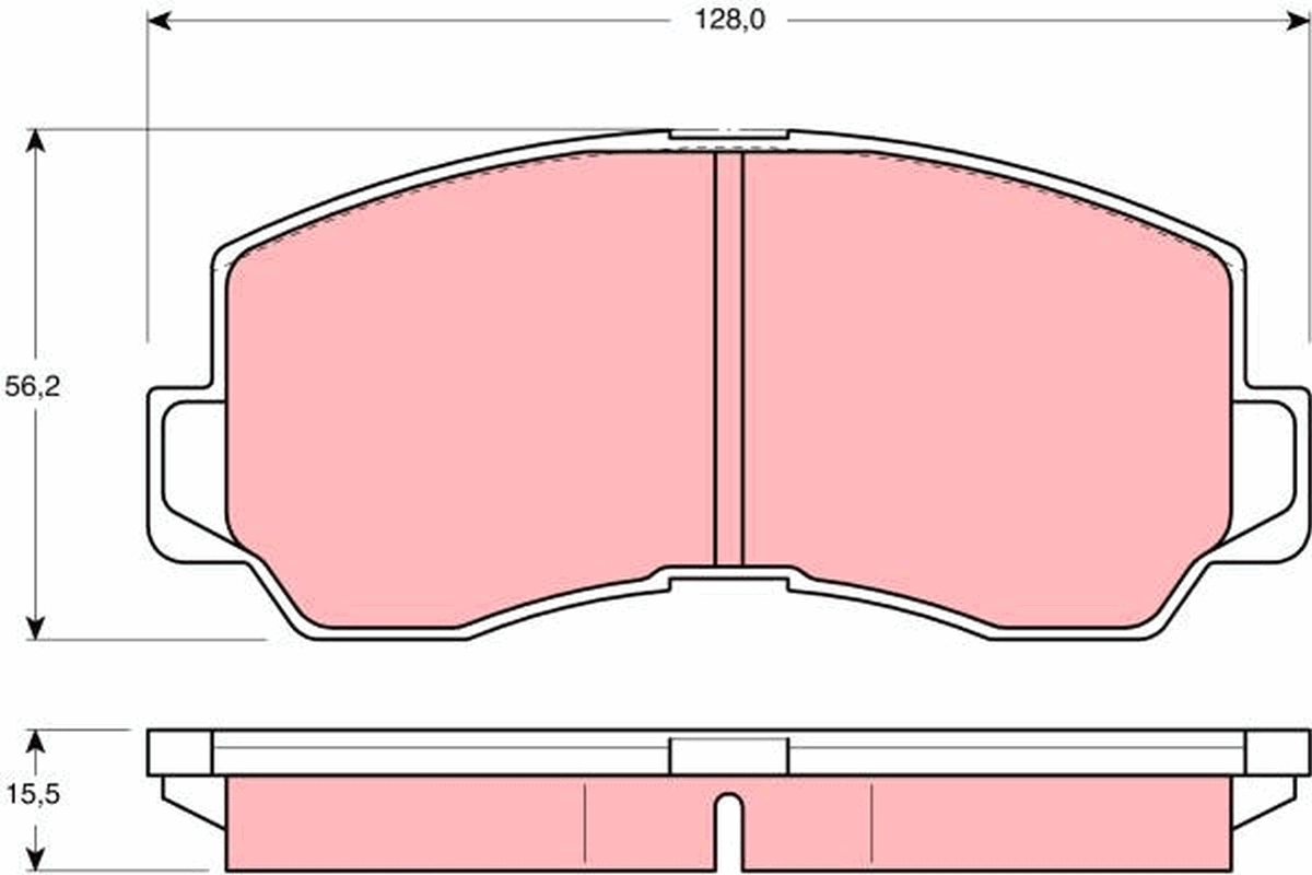 Pastillas de freno MB150673 Mitsubishi