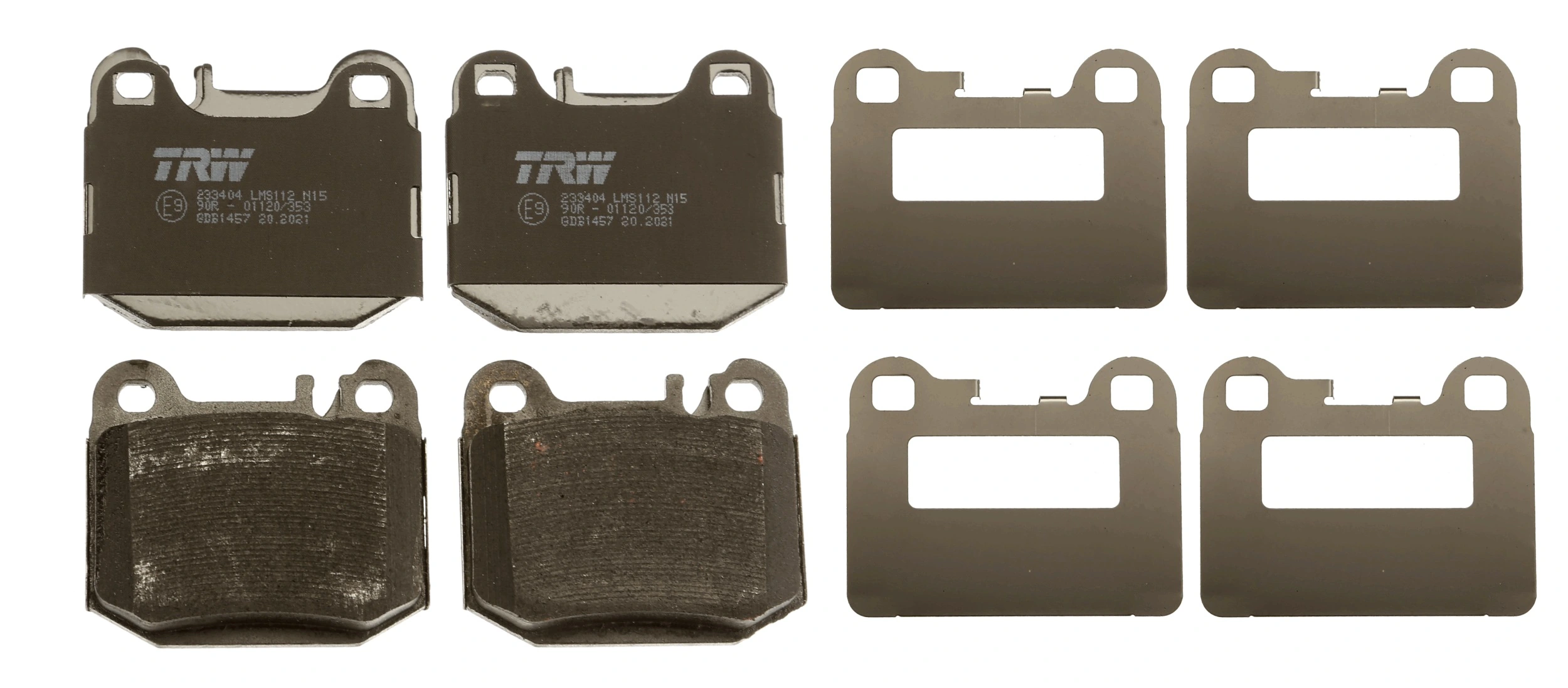GDB1457 TRW Pastillas freno traseras