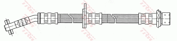 PHD406 TRW Tubo flexible de frenos delantero derecho