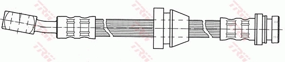 PHD499 TRW Tubo de frenos delantero