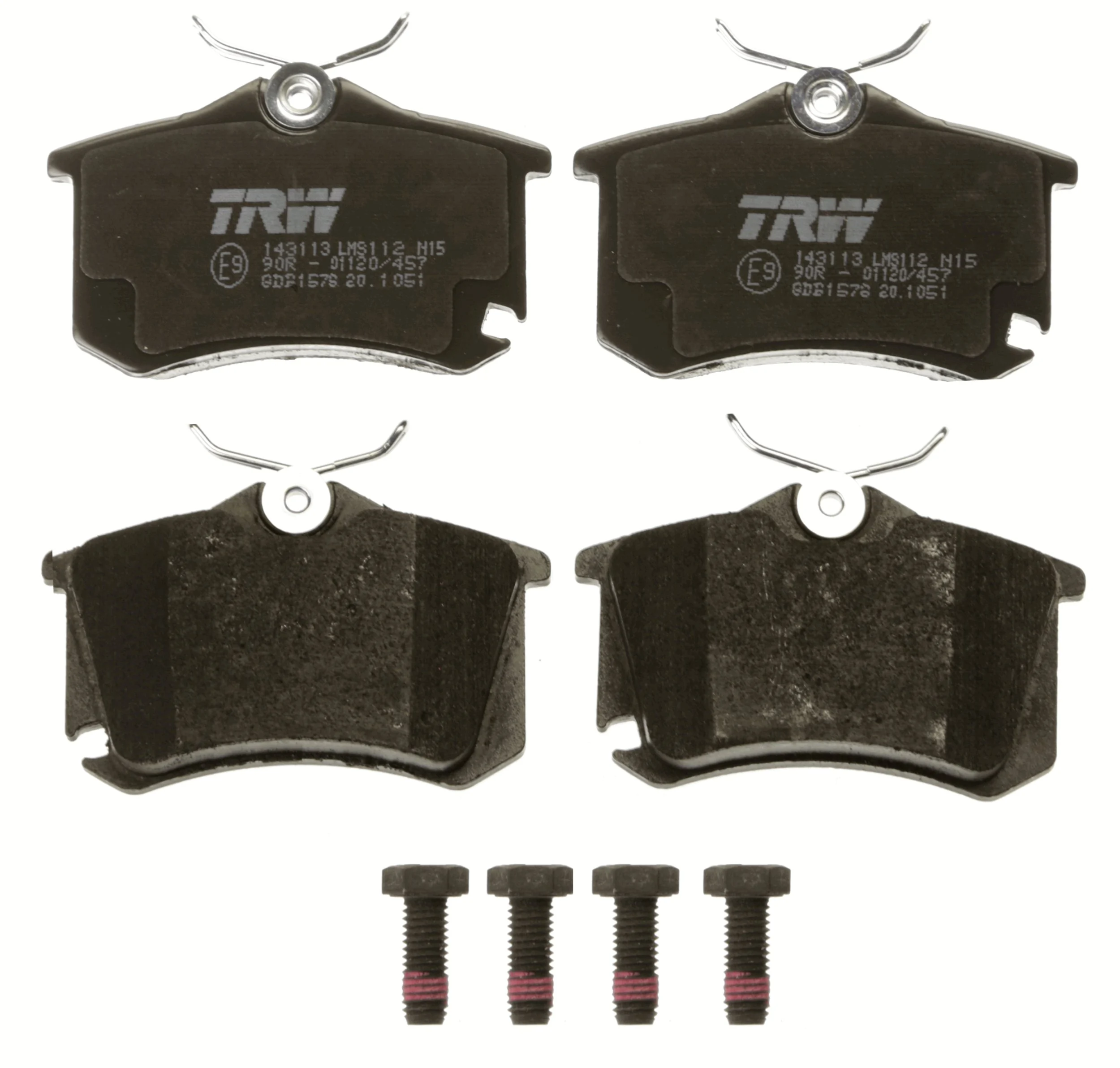 Pastillas de freno traseras 1647873680 Peugeot/Citroen