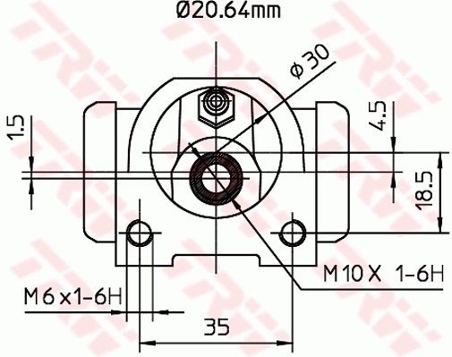 Cilindro de freno de rueda trasera Fiat 500 hatchback (312) (2007 - 2026) precio, desde 14,01 EUR