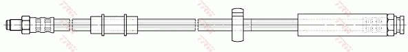PHB301 TRW Tubo de frenos delantero