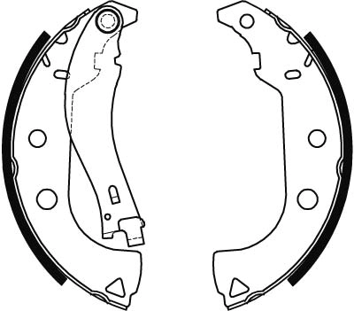 0007081832 Fiat/Alfa/Lancia Zapatas de freno de tambor traseras