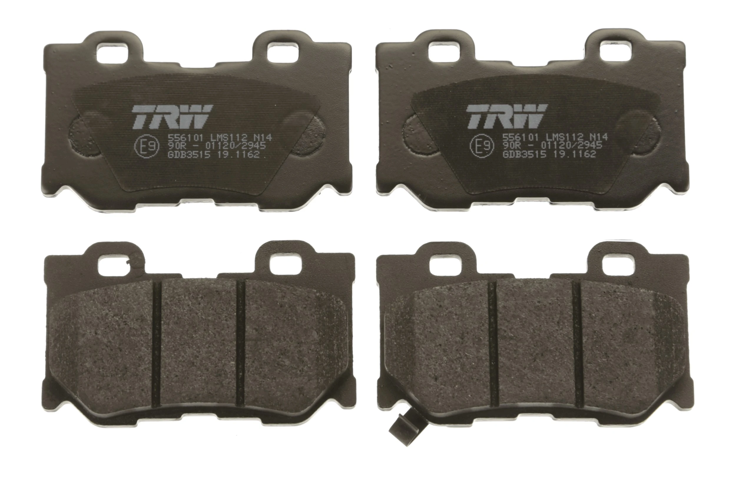 GDB3515 TRW Pastillas freno traseras