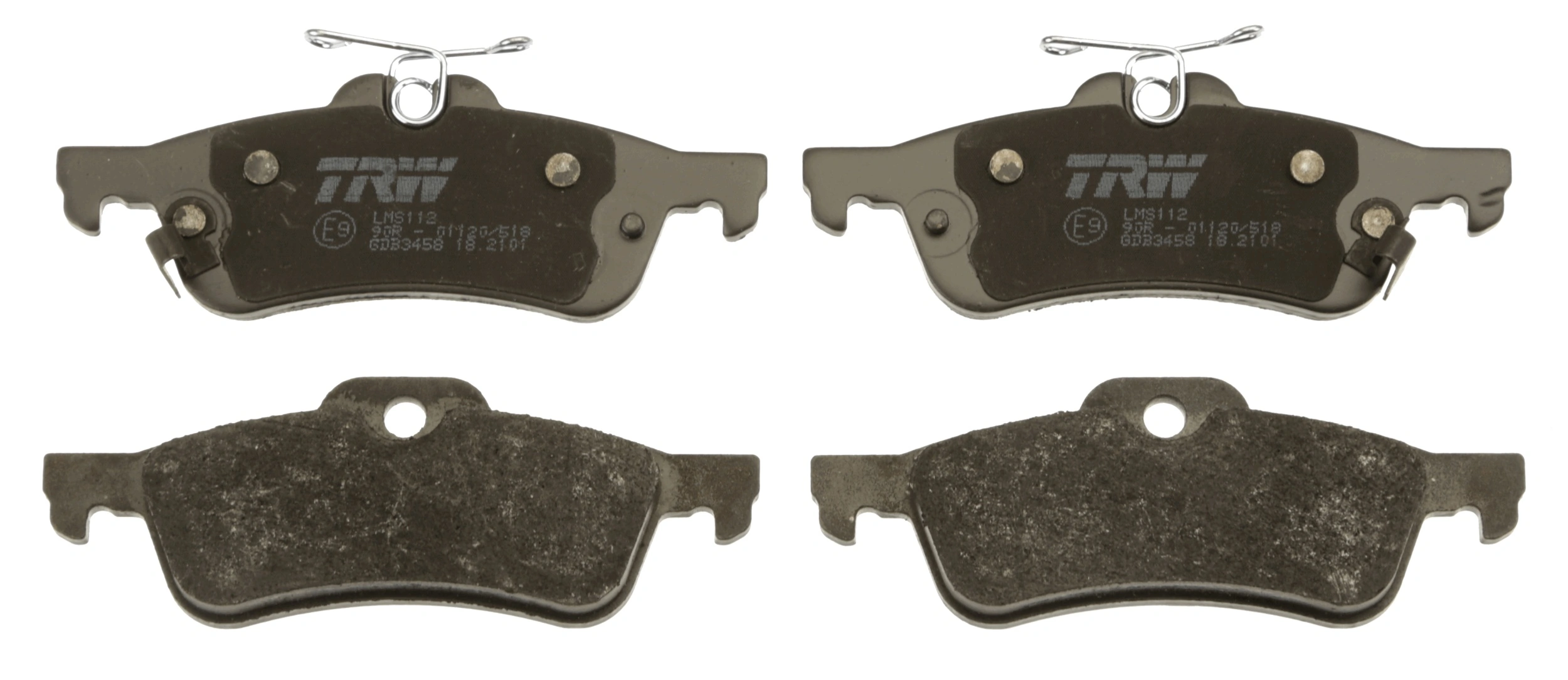 GDB3458 TRW Pastillas freno traseras