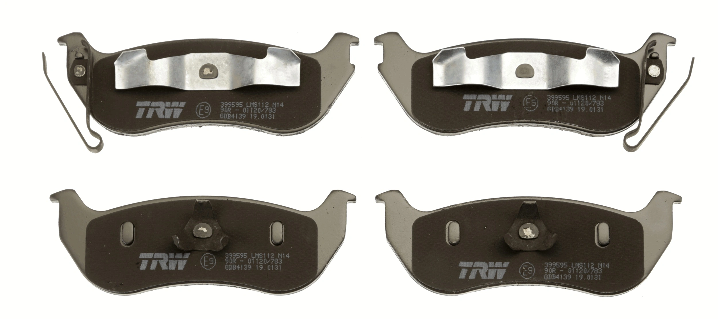 GDB4139 TRW Pastillas freno traseras