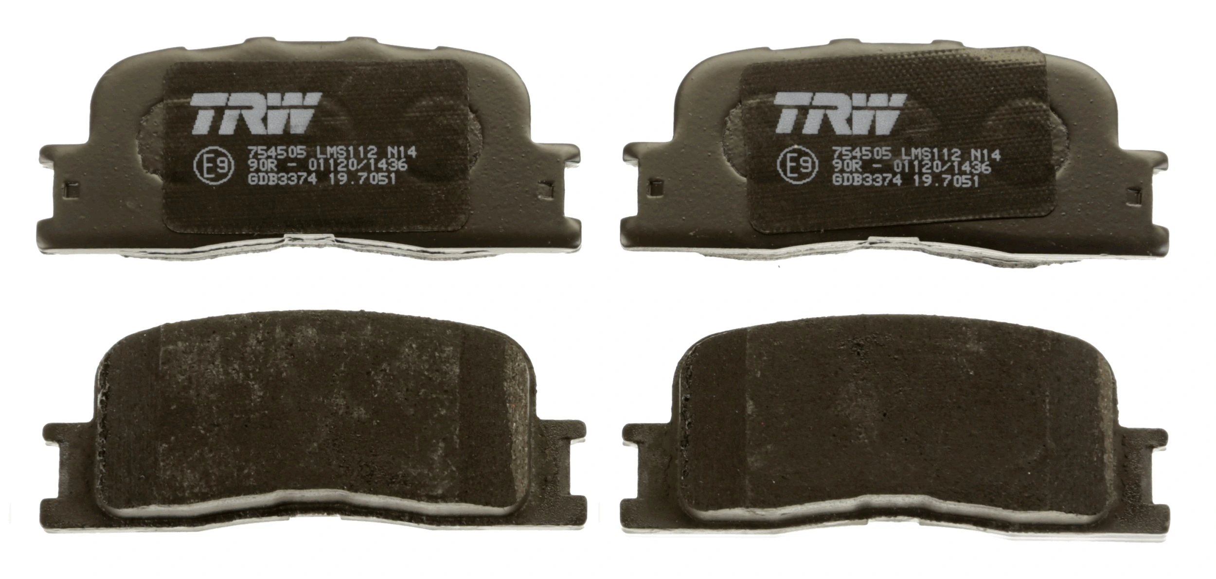 GDB3374 TRW Pastillas freno traseras