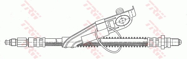 PHC292 TRW Tubo flexible de frenos delantero izquierdo 