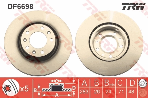 DF6698 TRW Discos