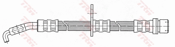 PHD412 TRW Tubo flexible de frenos delantero izquierdo 
