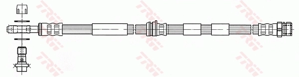 PHD938 TRW Tubo de frenos delantero