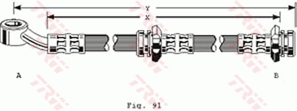 Comprar Latiguillo de freno delantero Nissan Sunny III N14 a bajo precio