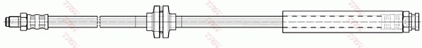 Tubo flexible de frenos delantero Fiat Panda II