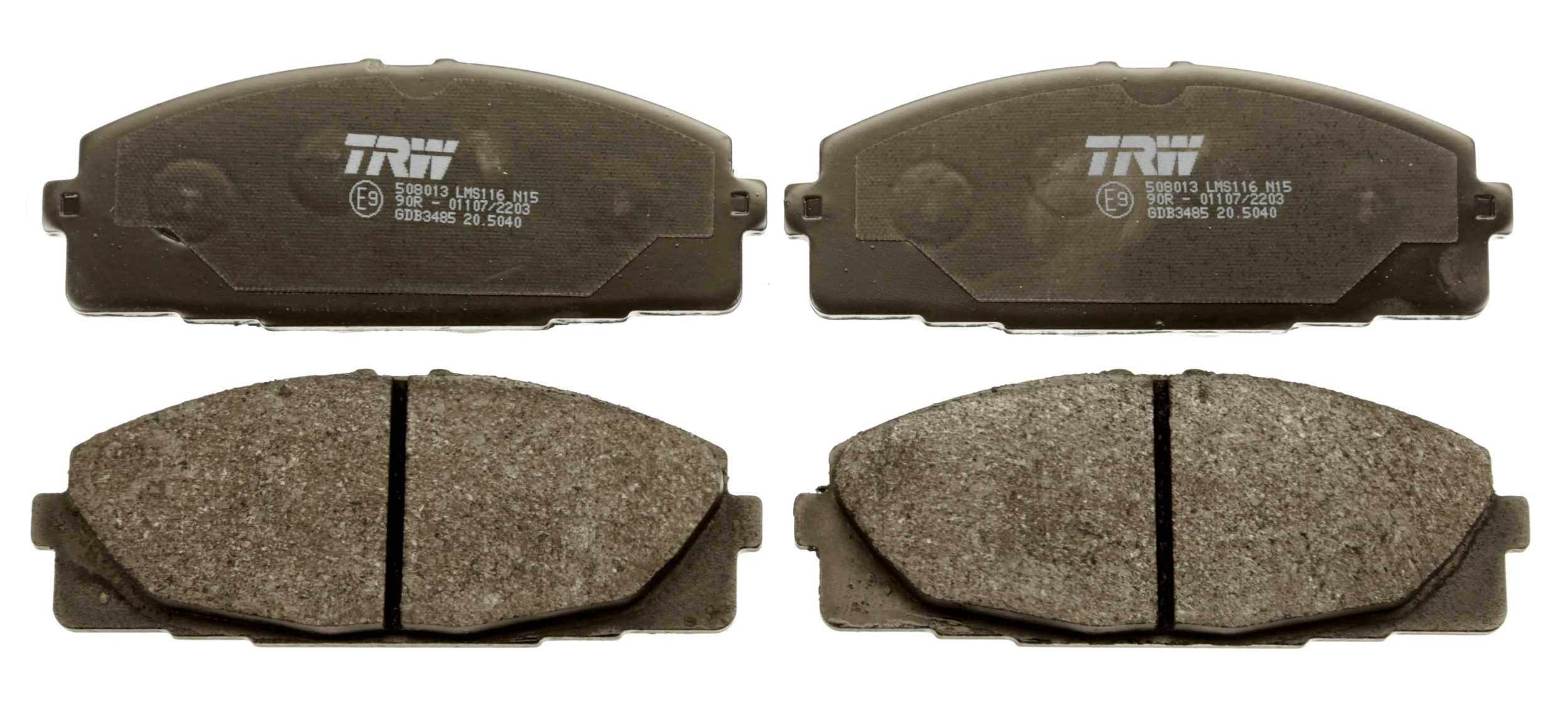 GDB3485 TRW Pastillas delanteras
