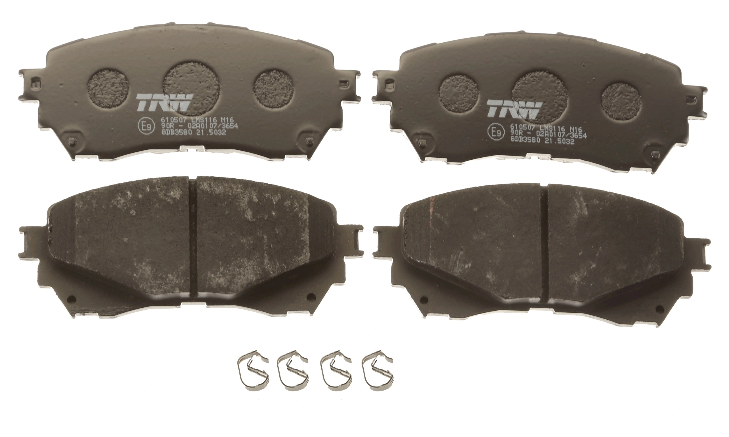 GDB3580 TRW Pastillas delanteras