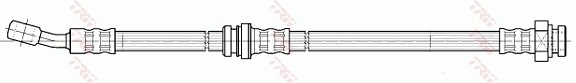 PHD367 TRW Tubo de frenos delantero
