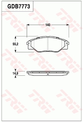 Pastillas de freno 044650K290 Toyota