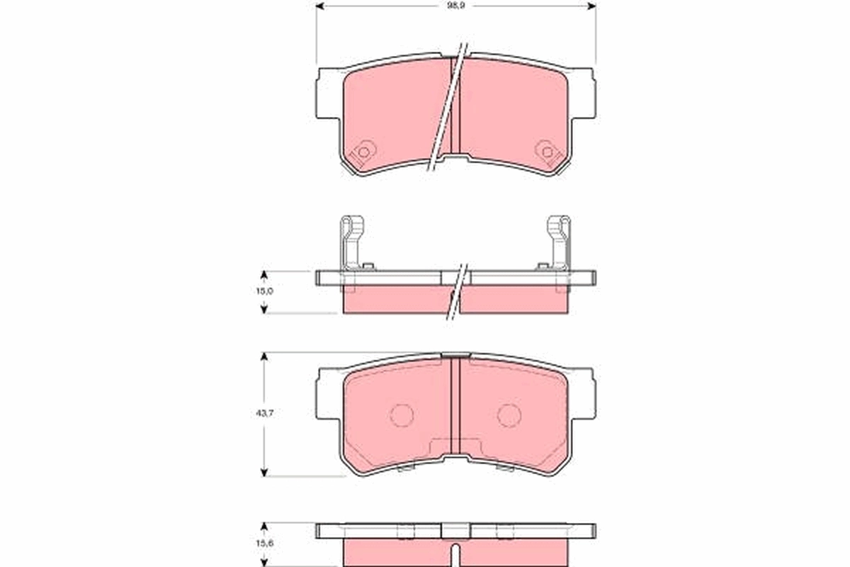 Pastillas traseras Mando RMPH18
