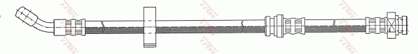 PHD293 TRW Manguera de freno trasera