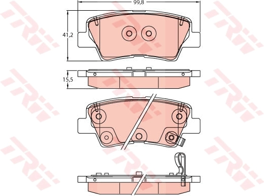 Pastillas de freno delanteras para Hyundai Sonata V (NF)