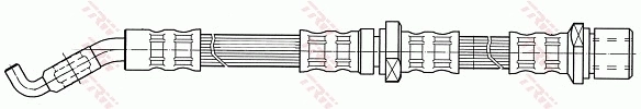 PHD430 TRW Tubo de frenos delantero
