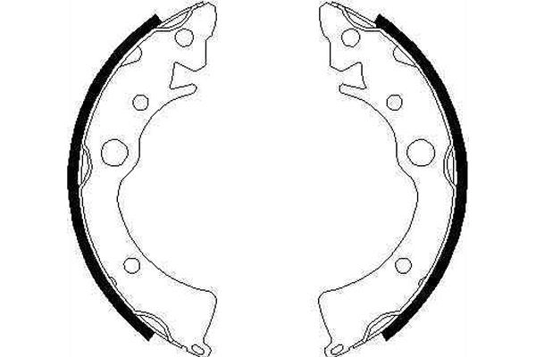 Zapatas de freno traseras Honda Civic III