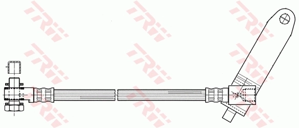 Manguera de freno delantera derecha TRW PHD951 precio, desde 24,76 EUR