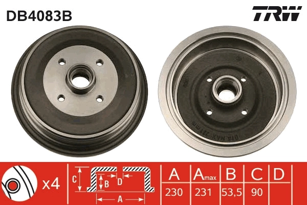 Tambor de freno trasero Audi 100 C3 sedán (44, 44Q) (1982 - 1990) precio, desde 42,19 EUR