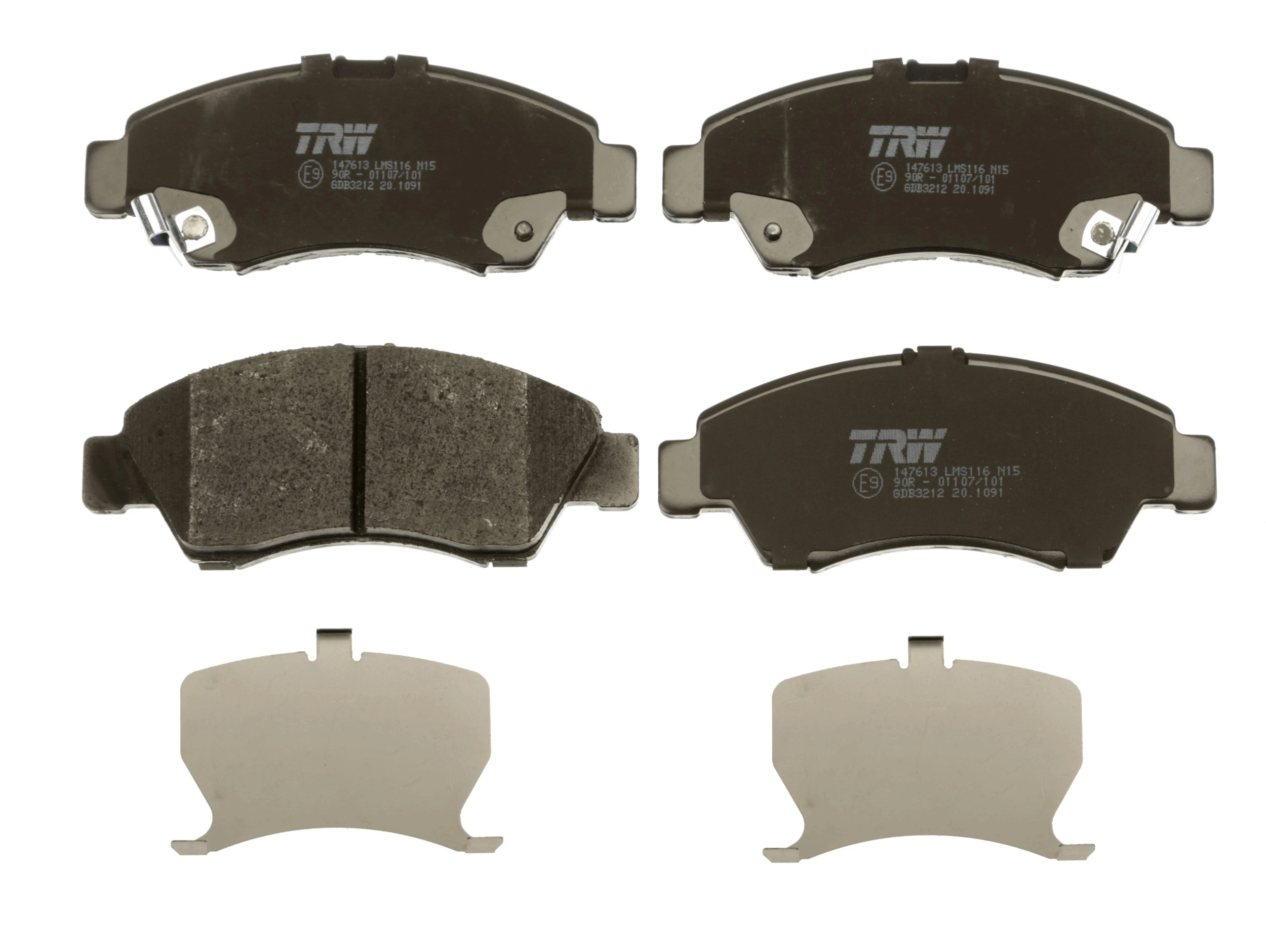 GDB3212 TRW Pastillas delanteras