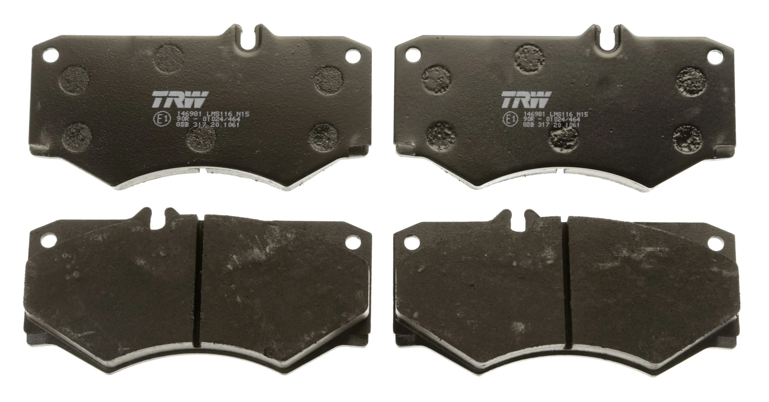 GDB317 TRW Pastillas delanteras
