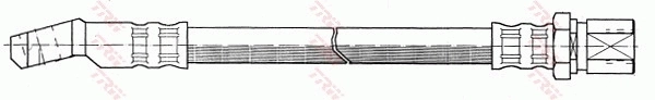 PHD281 TRW Tubo de frenos delantero