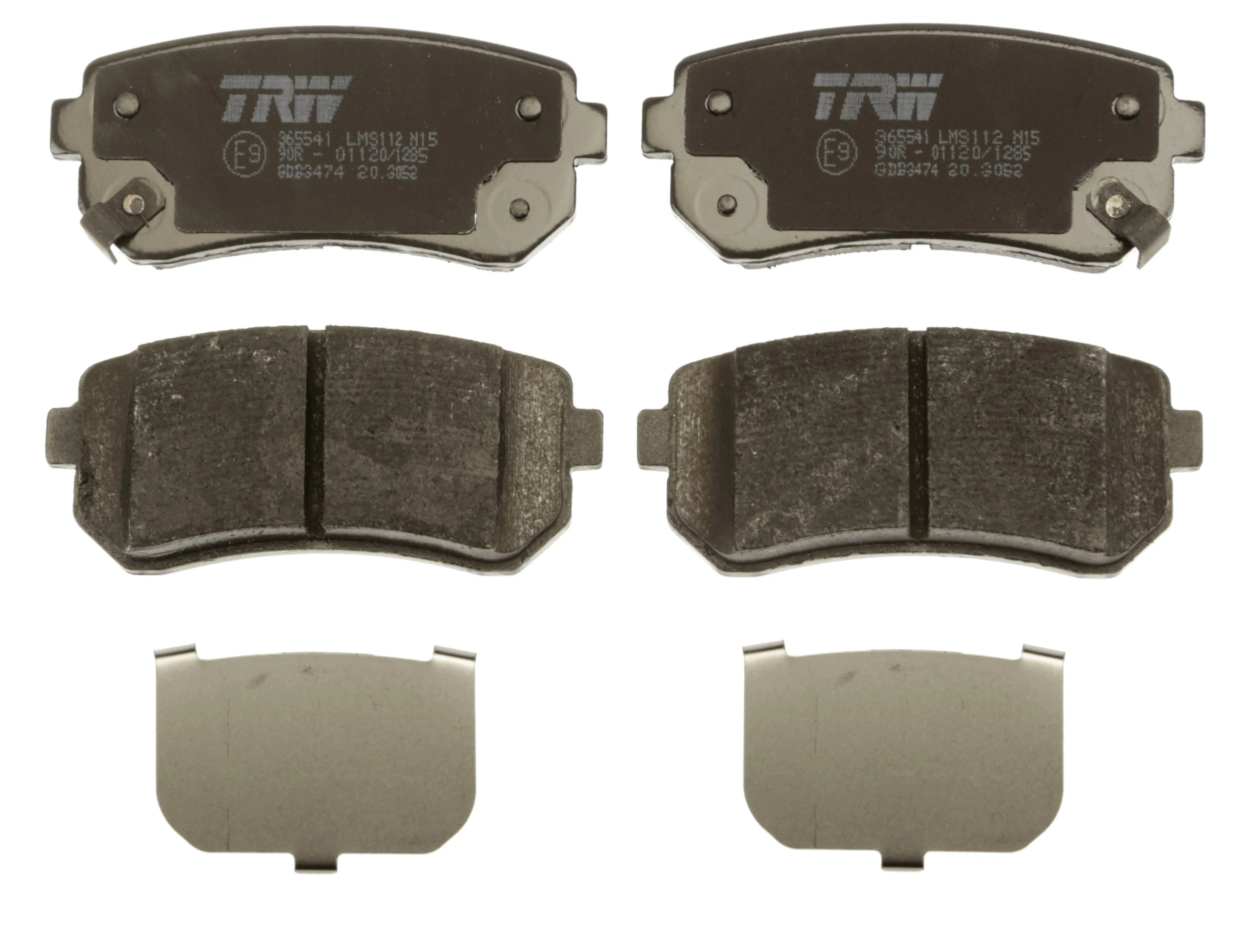 GDB3474 TRW Pastillas freno traseras