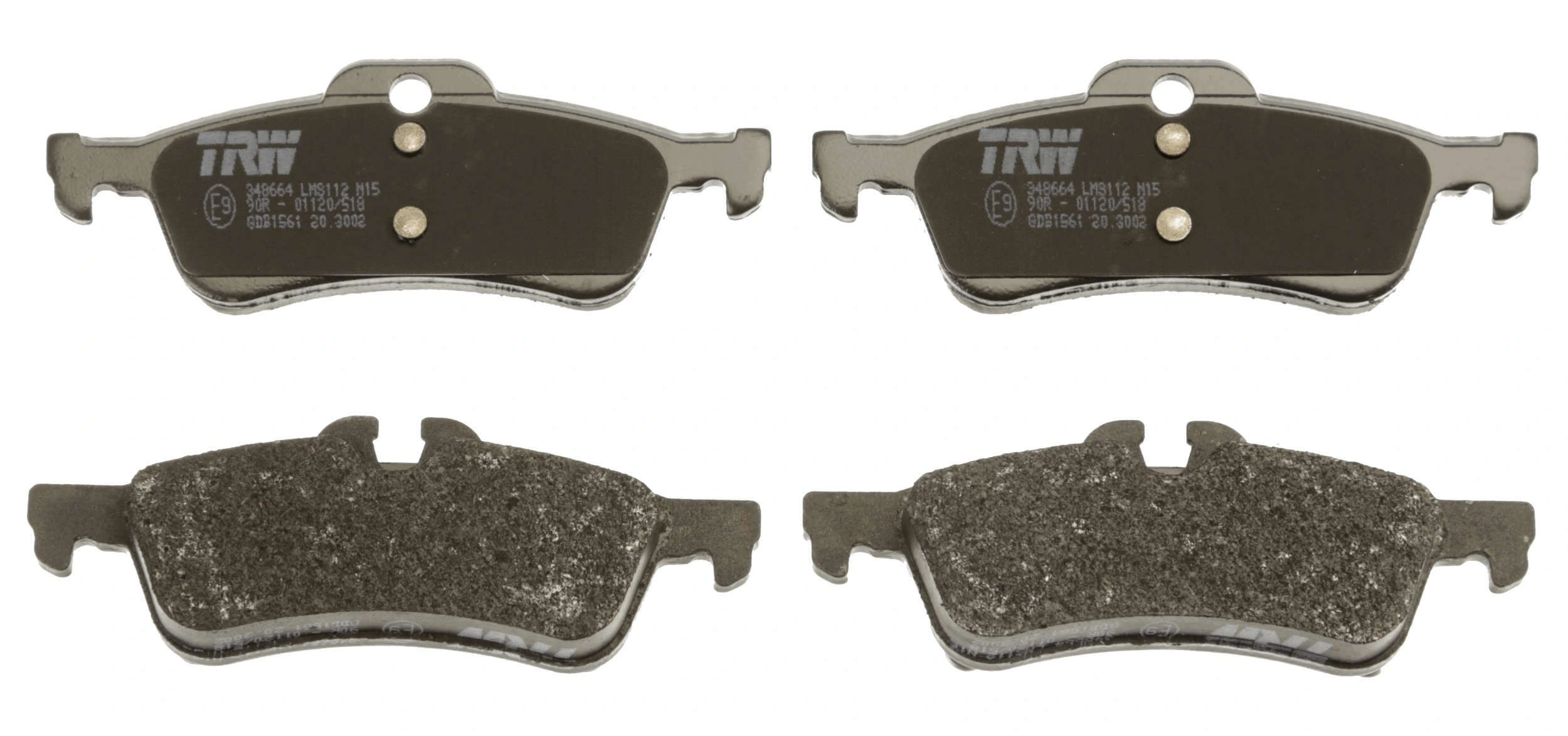 GDB1561 TRW Pastillas freno traseras