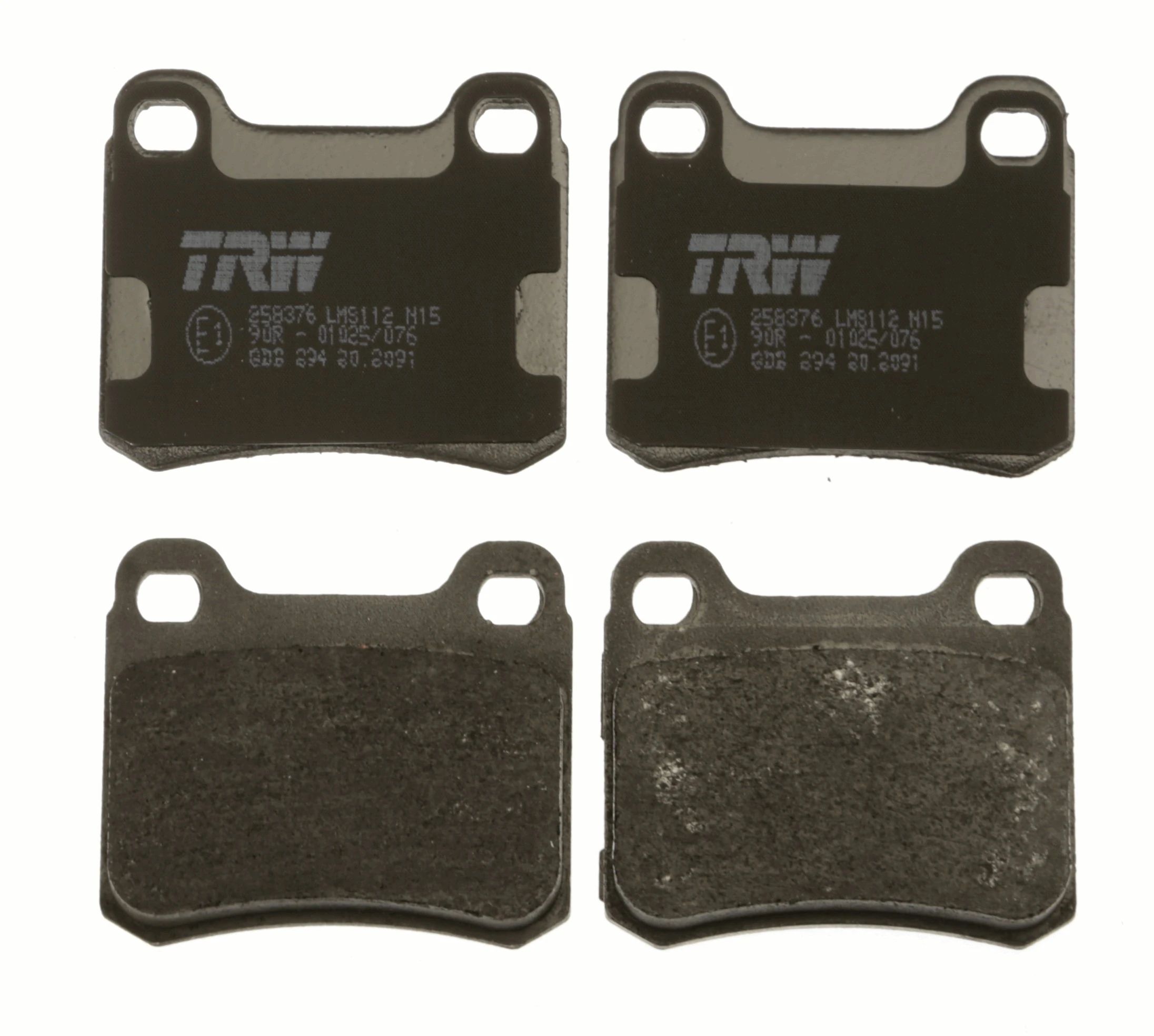 GDB294 TRW Pastillas freno traseras