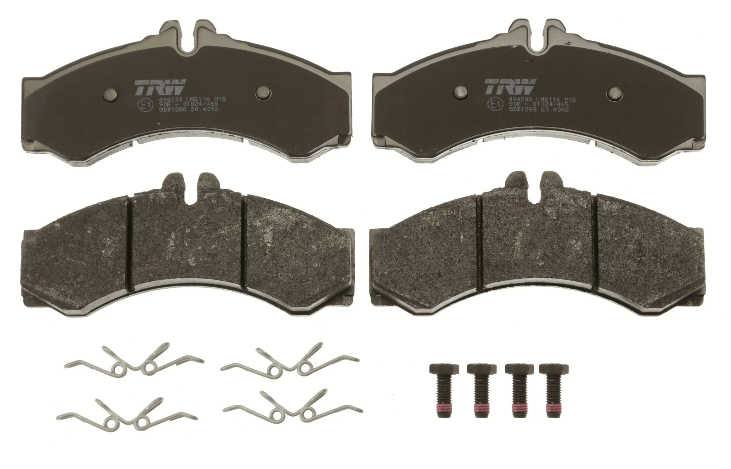 GDB1288 TRW Pastillas delanteras