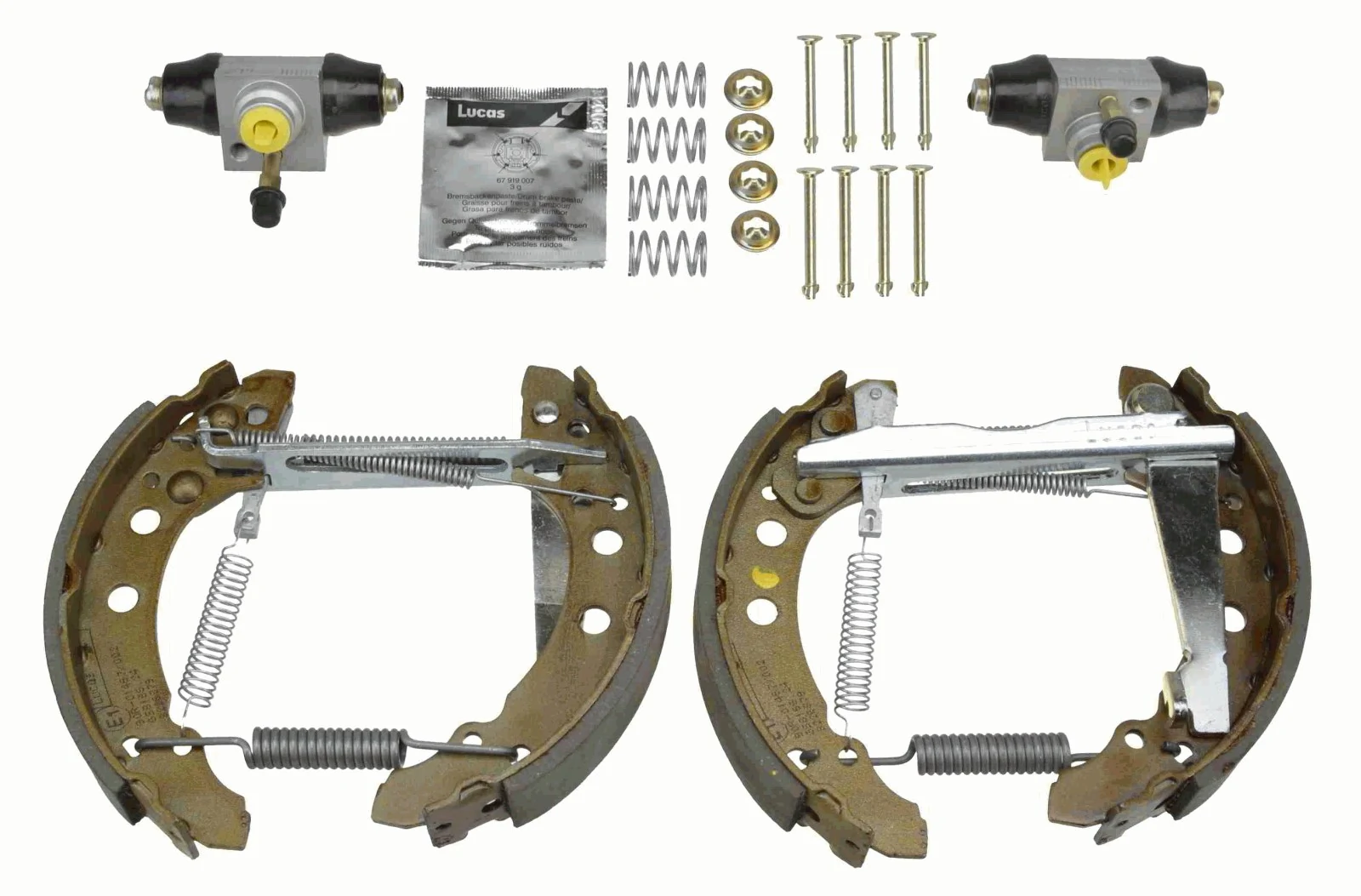 Kit de zapatas de frenos de tambor, con cilindros, completo Volkswagen Jetta I sedán comprar en España