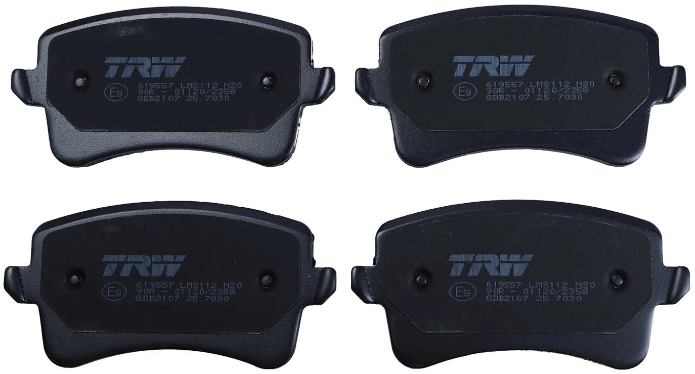 GDB2107 TRW Pastillas freno traseras