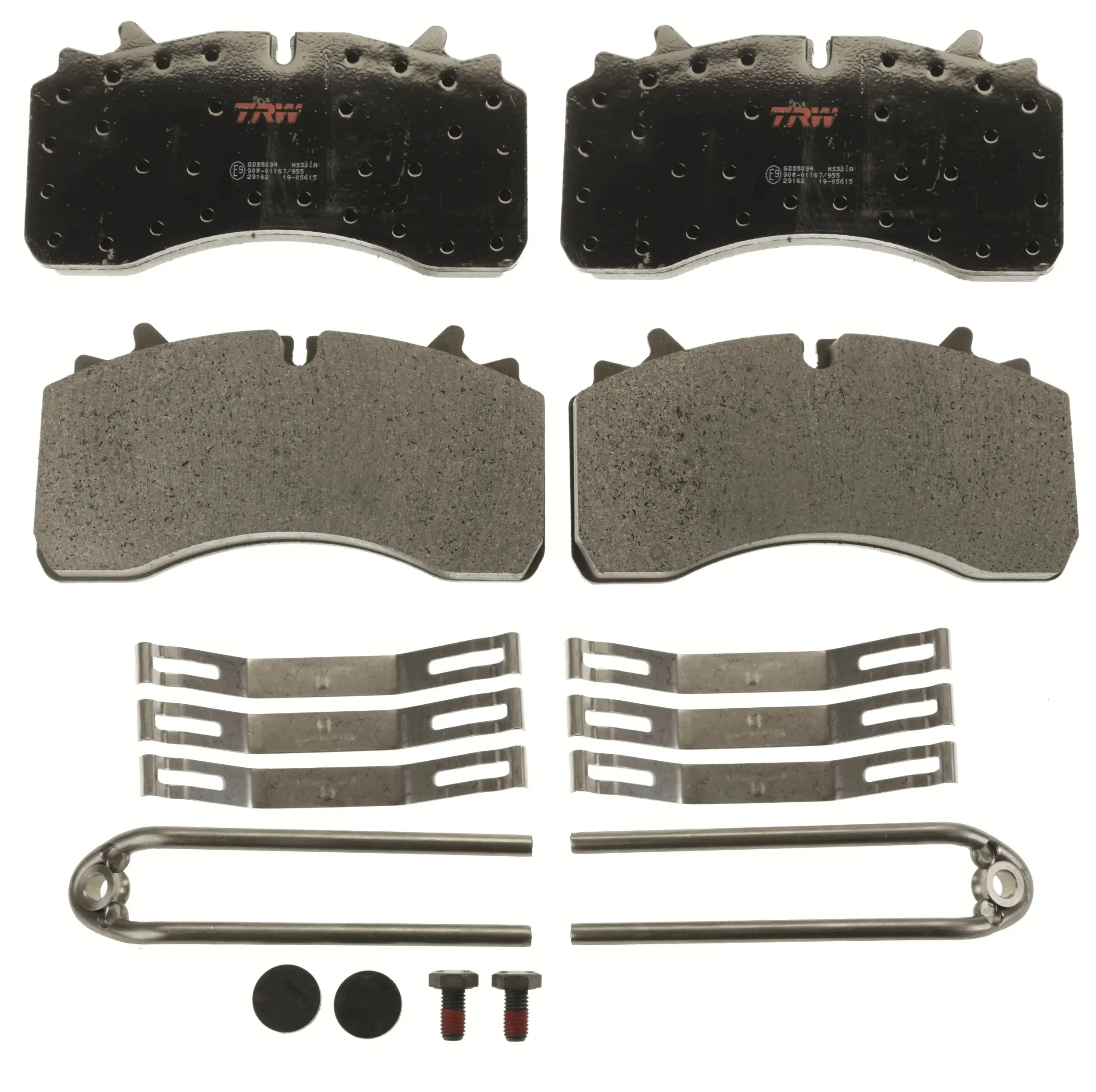 Pastillas de freno traseras 2093079 Scania