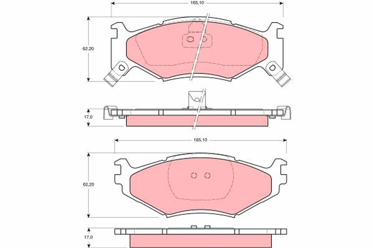 Comprar Pastillas de freno delanteras de disco Chrysler Voyager I a bajo precio
