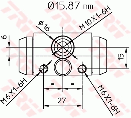 F026009954 Bosch Cilindro de freno de rueda trasera