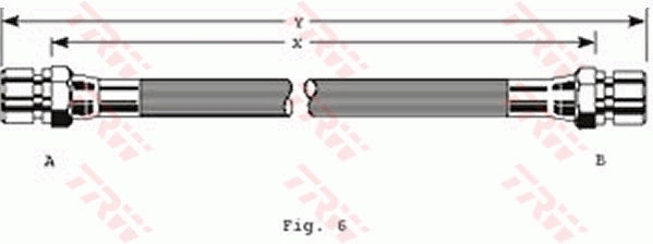 Latiguillo de freno trasero GBH220 Rover