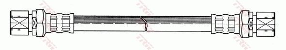 PHA229 TRW Manguera de freno trasera