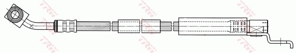 PHD442 TRW Manguera de freno delantero derecho