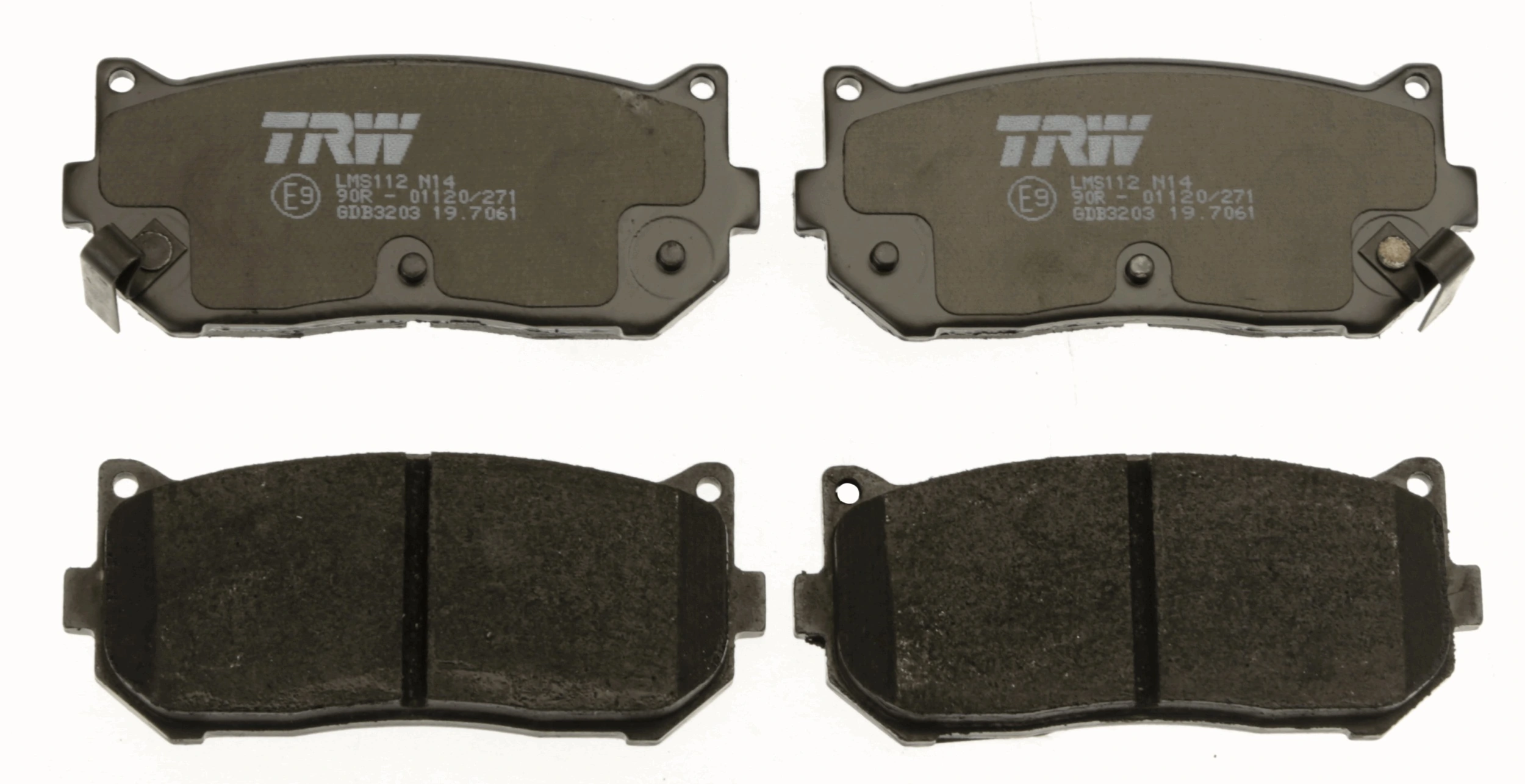 GDB3203 TRW Pastillas freno traseras