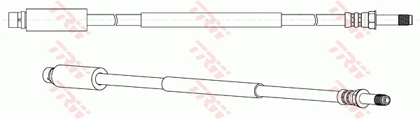 Comprar 68013583AA Chrysler Latiguillo de freno trasero