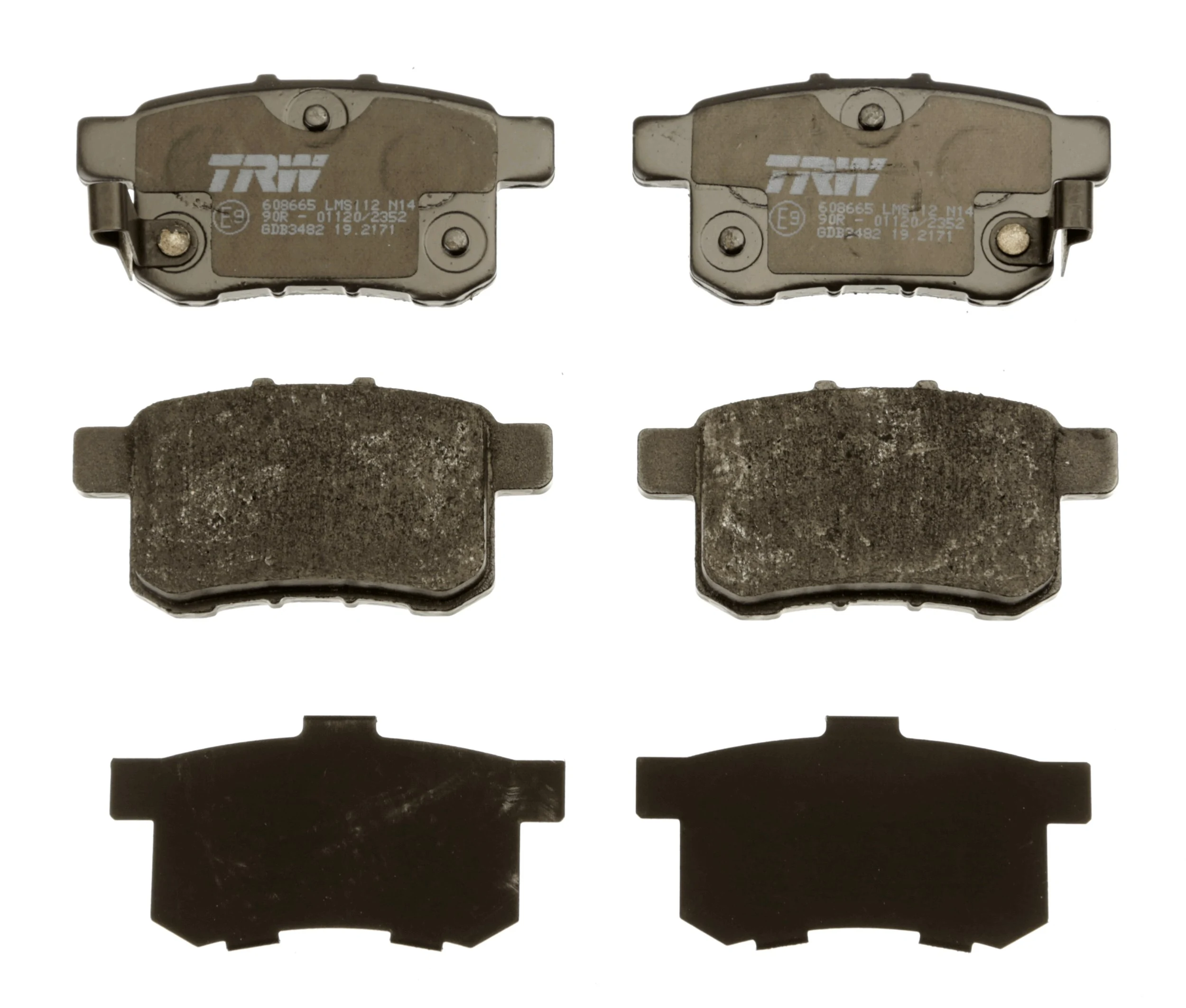 GDB3482 TRW Pastillas freno traseras