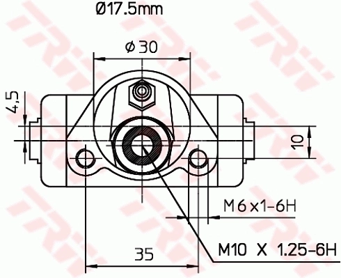 C612 Case Cilindro de freno de rueda trasera