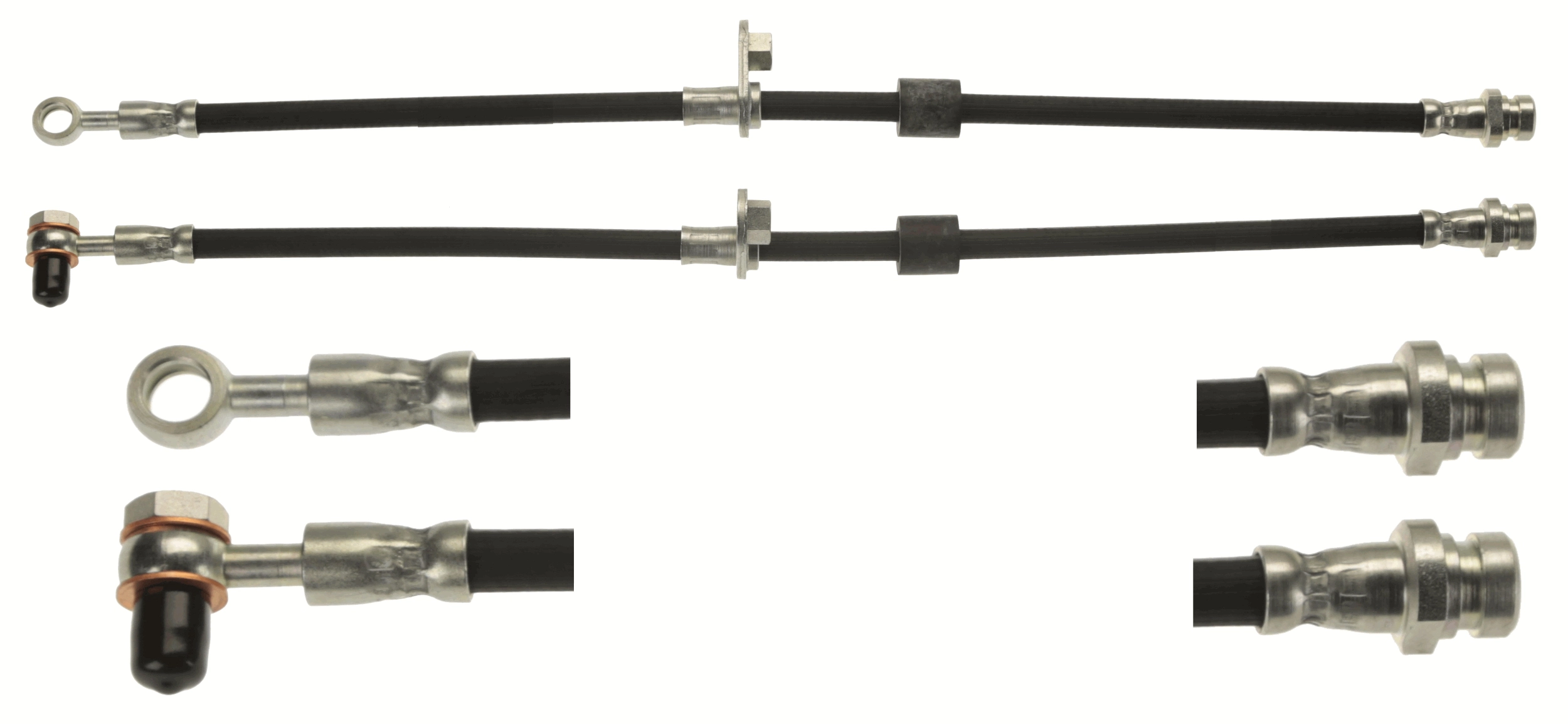 Tubo flexible de frenos delantero para Mitsubishi Colt VI (Z3A)