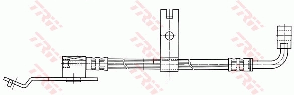 PHD402 TRW Tubo flexible de frenos delantero derecho